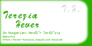 terezia hever business card